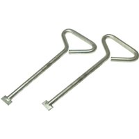 Manhole Cover Lift Keys 150mm Pack 2