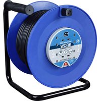 4 Socket Heavy Duty Cable Extension Reel 240v 50m