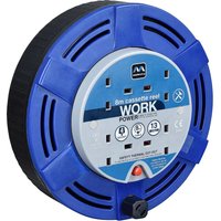 4 Socket Thermal Cut Out Cassette Cable Extension Reel 240v 8m