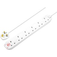 6 Socket Surge Protected Extension Lead 240v 2m
