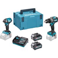 DK0176G205 40v Max XGT Cordless Brushless Combi Drill Impact Driver Kit