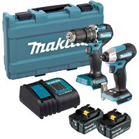DLX2414ST 18v LXT Cordless Brushless Combi Drill Impact Driver Kit
