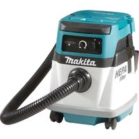 Makita DVC151L Twin 18v LXT Cordless / Corded Dust Extractor 240v No Batteries No Battery Charger
