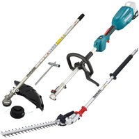 Makita DUX18 18v LXT Cordless Brushless Split Shaft Garden Multi Tool Kit No Batteries No Battery Charger