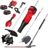 Milwaukee M18 FOPH2 Fuel 18v Cordless Brushless QUIK-LOK Garden Kit 2 x 5ah Li-ion Battery Charger