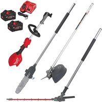 Milwaukee M18 FOPH2 Fuel 18v Cordless Brushless QUIK-LOK Garden Kit 2 x 8ah Li-ion Forge Battery Charger