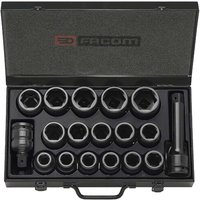 16 Piece 3 4" Drive Hexagon Impact Socket Set Metric