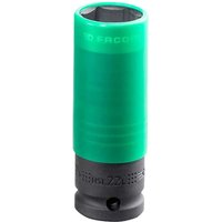 Facom 1/2" Drive Reinforced Impact Socket for Alloy Wheels Metric 1/2" 22mm