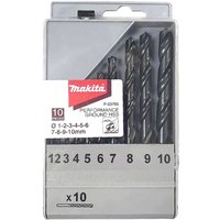 10 Piece HSS Groundpoint Drill Bit Set