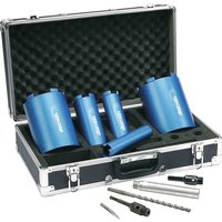 10 Piece Diamond Core Drill Bit Set