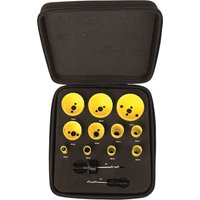 Starrett KFC11021 13 Piece Deluxe Electricians Hole Saw Set