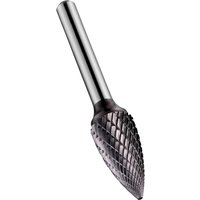 P813C TiAlN Pointed Tree Carbide Burr