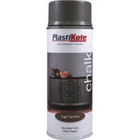 Plasti-Kote Chalk Finish Spray Paint Caffe Espresso 400ml