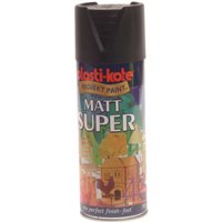 PlastiKote 440.0011102.076 Super Spray Matt Black RAL 9005 400ml
