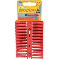 Plasplugs Regular Duty Super Grips Concrete Brick Fixings
