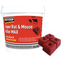Pest Stop Super Rat Mouse Killer MAX Wax Blocks
