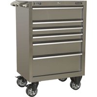 Sealey Premier 6 Drawer Stainless Steel Roller Cabinet Stainless Steel Sealey Premier 6 Drawer Stainless Steel Roller Cabinet Stainless Steel