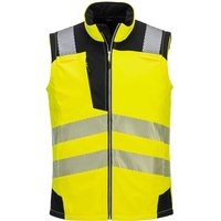 Portwest PW3 Hi Vis Softshell Gilet Yellow / Black 2XL