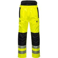 Portwest PW34 Hi Vis Work Trousers Yellow / Black 3XL 31"