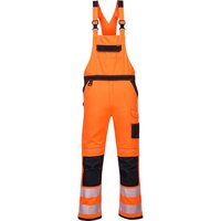 Portwest PW3 Hi Vis Bib and Brace Orange / Black XL