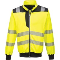 Portwest PW3 Hi Vis Sweatshirt Yellow / Black S