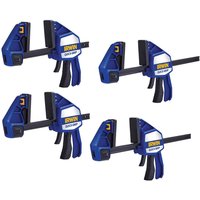 4 Piece Heavy Duty Xtreme One Handed Clamp Kit