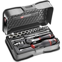Facom R.161-3P6 19 Piece 1/4" Drive Hexagon Socket Set