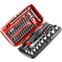 38 Piece 1 4" Drive Hexagon NANO Socket Bit Set Metric