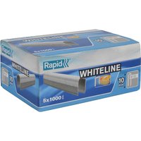 Rapid 28 White Staples 10mm Pack of 5000