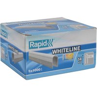 Rapid 28 White Staples 14mm Pack of 5000