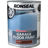 Ronseal Diamond Hard Garage Floor Paint Tile Red 5l