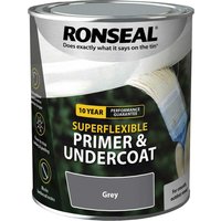 Ronseal Super Flexible Wood Primer and Undercoat Grey 750ml