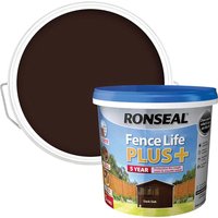 Fence Life Plus Protection Shed & Fence Paint Dark Oak