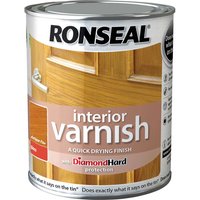Ronseal Interior Quick Dry Gloss Varnish Antique Pine 750ml