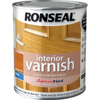 Ronseal Interior Satin Quick Dry Varnish Antique Pine 750ml
