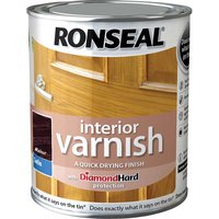 Ronseal 36829 Interior Varnish Quick Dry Satin Walnut 250ml