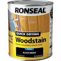 Quick Dry Satin Woodstain Ebony