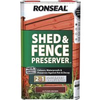 Ronseal Shed & Fence Preserver Autumn Brown 5 litre 37651