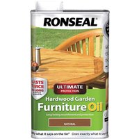 Ronseal Ultimate Protection Hardwood Garden Furniture Oil Clear 1l