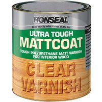Ronseal Ultra Tough Internal Clear Mattcoat Varnish 750ml