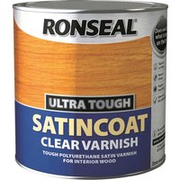Ronseal Ultra Tough Internal Clear Satincoat Varnish 2.5l