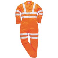 Portwest RIS Hi Vis Polycotton Coverall Orange XL 31"