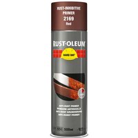 Rust Oleum Hard Hat Metal Primer Spray Paint Red 500ml