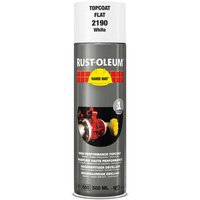 Rust Oleum Hard Hat Metal Spray Paint Matt White 500ml