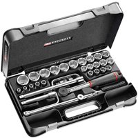 30 Piece 1 2" Drive Hexagon Socket Set Metric