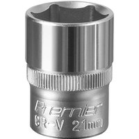 Sealey 1/2" Drive Hexagon WallDrive Socket Metric 1/2" 21mm Sealey 1/2" Drive Hexagon WallDrive Socket Metric 1/2" 21mm