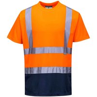 Portwest Hi Vis Contrast T-Shirt SS L OrangeNavy POW27721