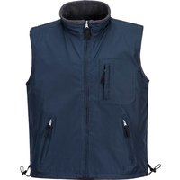 Portwest Mens Fleece Lined Reversible Bodywarmer Navy L