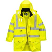 Oxford Weave 300D Class 3 Hi Vis 7-in-1 Traffic Jacket