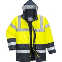 Oxford Weave 300D Class 3 Hi Vis Contrast Traffic Jacket